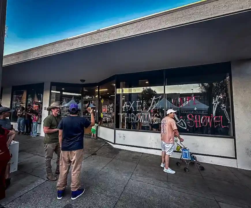 axe throwing experience at The Axe Lair located in Los Angeles