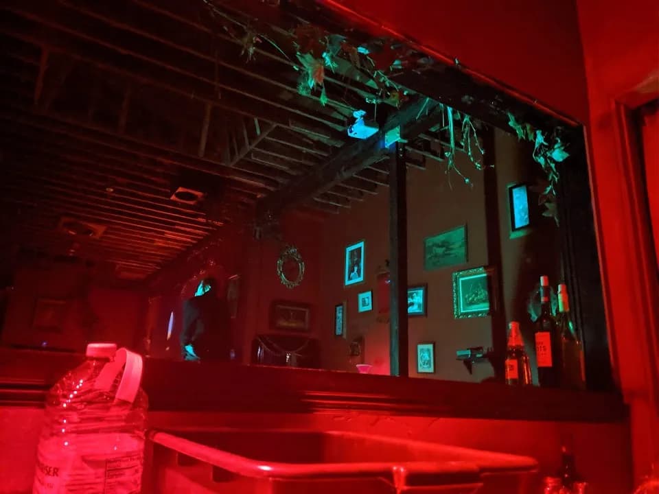 Interior view of Horror Escapes LA escape rooms facility in Los Angeles
