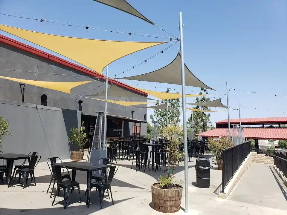Interior view of MB2 Entertainment Santa Clarita axe throwing facility in Los Angeles