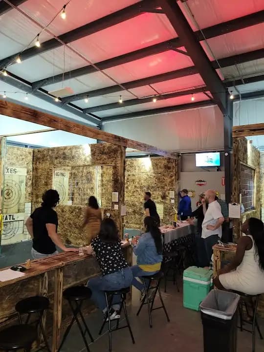 Slinging Axes - axe throwing in Houston - Top rated