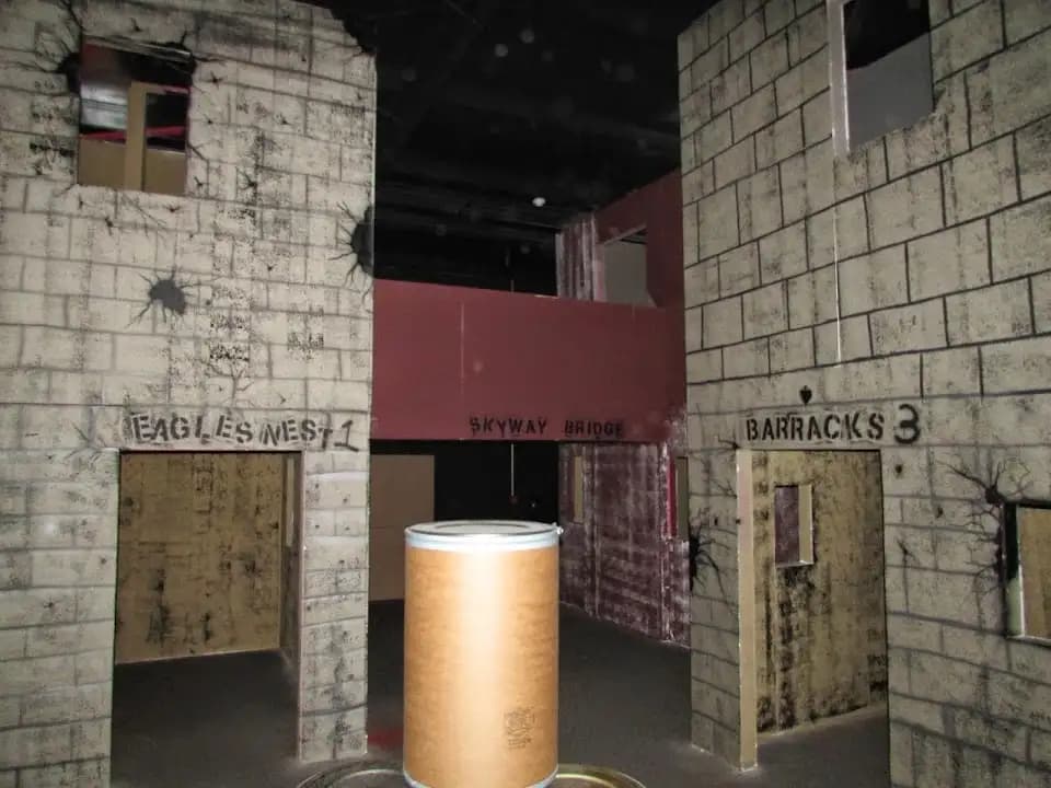 Interior view of Battlefield Houston vr games facility in Houston