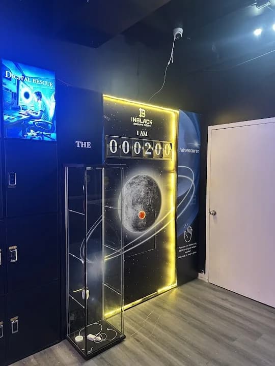 Interior view of INBLACK Escape room Toronto - Yonge&Wellesley escape rooms facility in Toronto