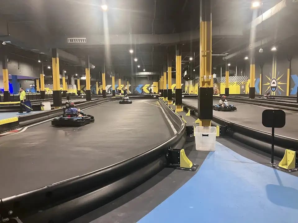Interior view of Elev8 Fun Tampa axe throwing facility in Tampa