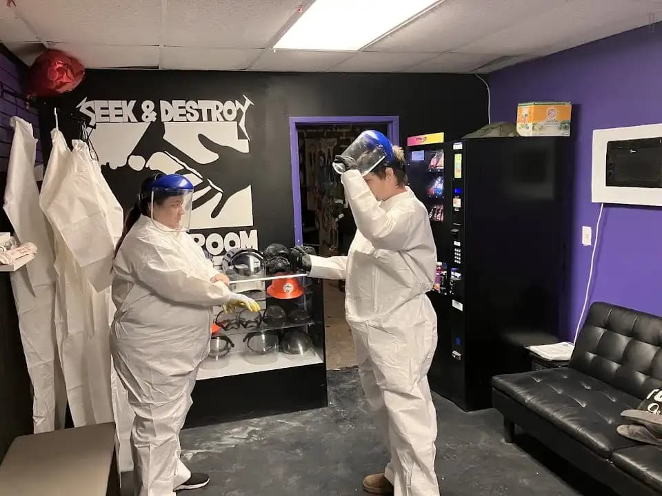 rage rooms experience at Seek and Destroy Rage Room located in San Antonio