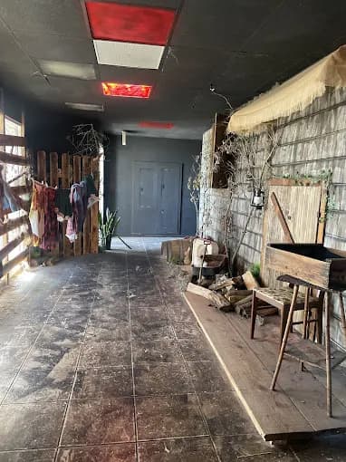Interior view of Lara's Labyrinth escape rooms facility in San Diego