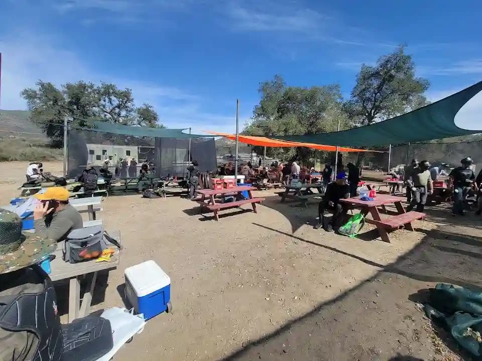 Interior view of The Paintball Park at Alpine paintball facility in San Diego