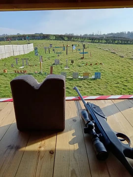 Interior view of Hot Air shooting centre shooting ranges facility in Liverpool