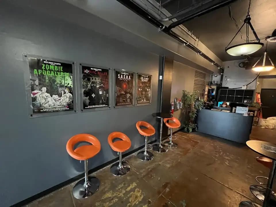 Interior view of Wild Goose Escape Rooms - Fullerton escape rooms facility in Los Angeles
