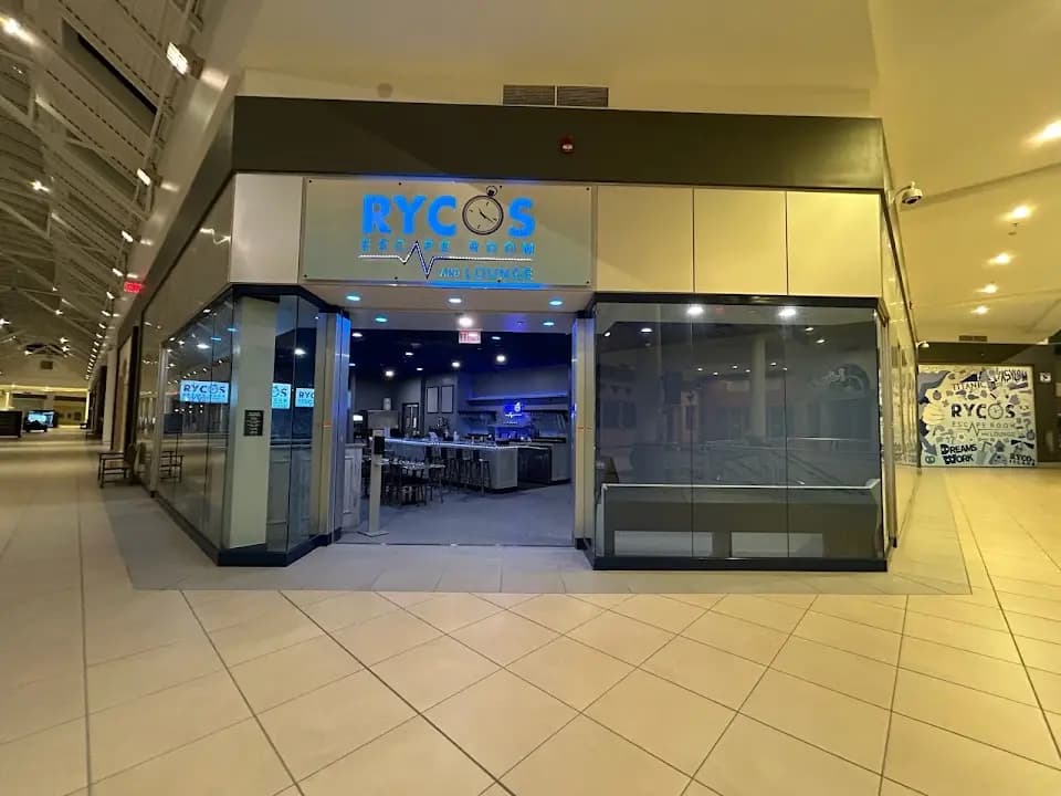 Interior view of RYCO's Escape Room & Lounge escape rooms facility in New York