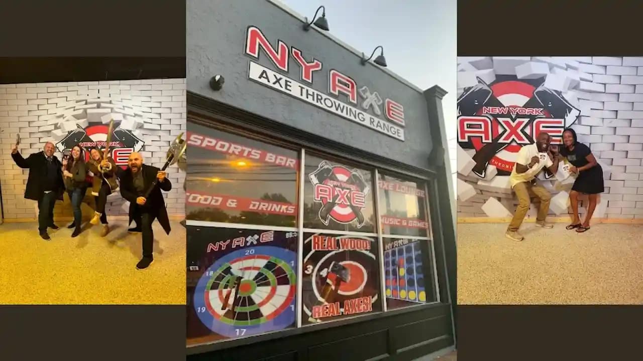 NY Axe Throwing Range - Huntington - Popular axe throwing destination in New York