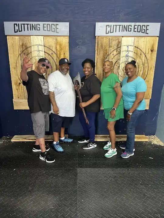 axe throwing experience at Cutting Edge Axe Throwing located in New York
