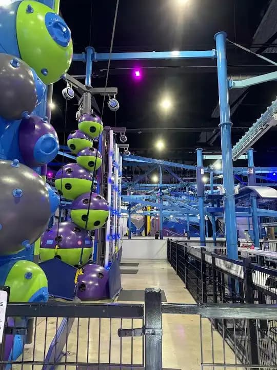 Interior view of Area 53 - Adventure Park paintball facility in New York