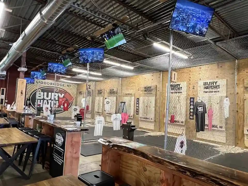 Photo of Bury the Hatchet Axe Throwing Woodbridge axe throwing activities in Philadelphia