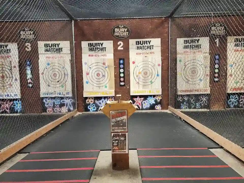 axe throwing experience at Bury the Hatchet Cherry Hill - Axe Throwing located in Philadelphia