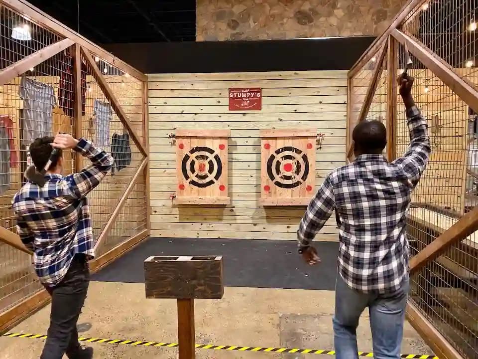 Photo of Stumpy's Hatchet House of Princeton axe throwing activities in New York