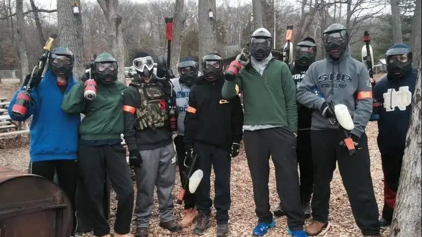Interior view of Battle Creek Paintball paintball facility in New York