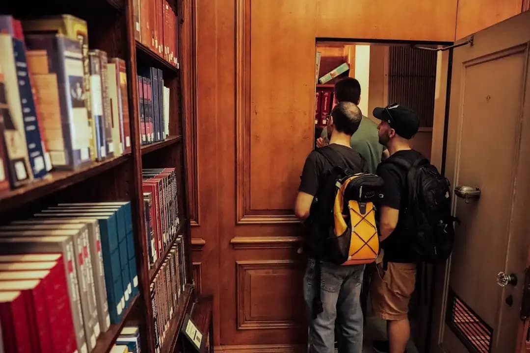 Interior view of The Great Gotham Challenge escape rooms facility in New York
