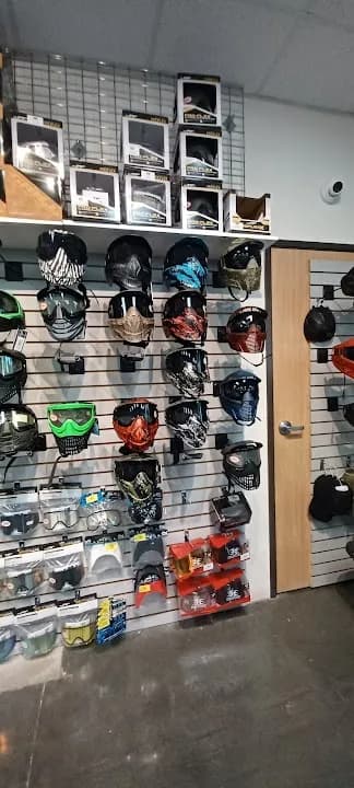 Interior view of Mountain View Paintball paintball facility in Los Angeles