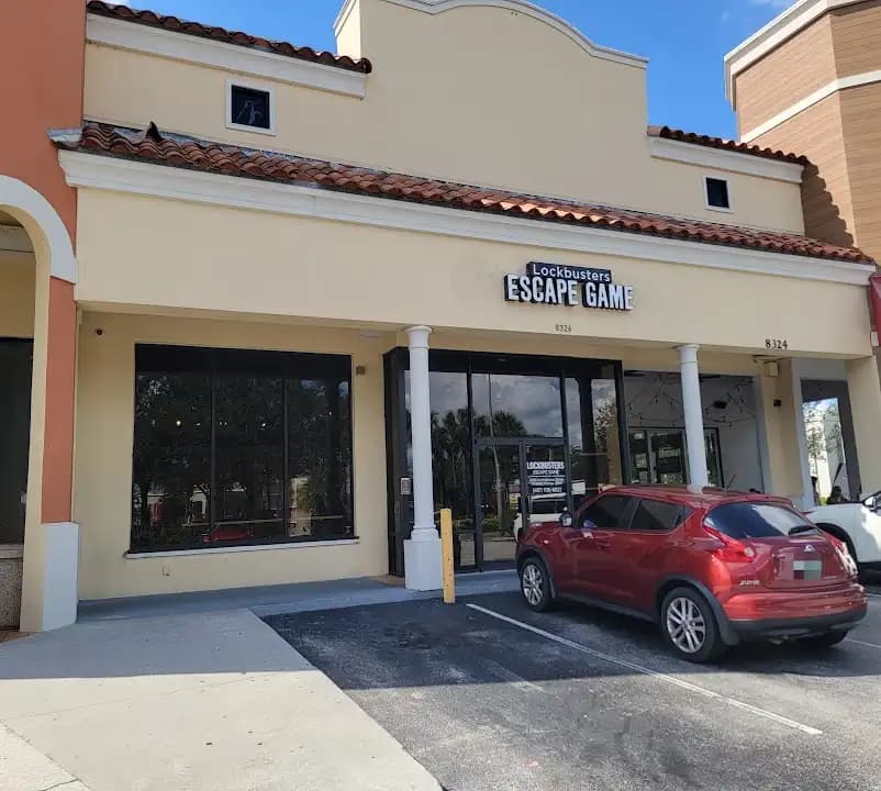 Interior view of Lockbusters Escape Game escape rooms facility in Orlando