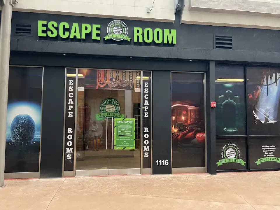 Interior view of Will To Escape escape rooms facility in Orlando