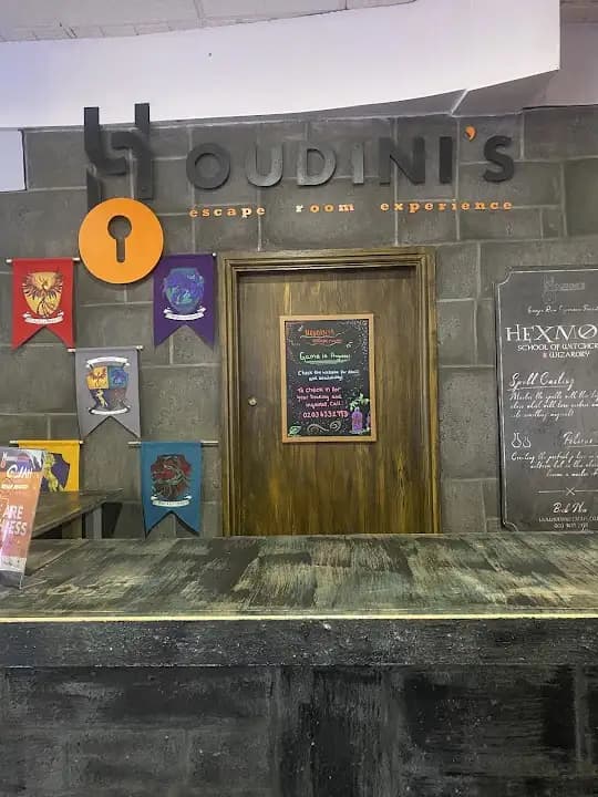 Interior view of Houdini's Escape Room Experience - Acton escape rooms facility in London