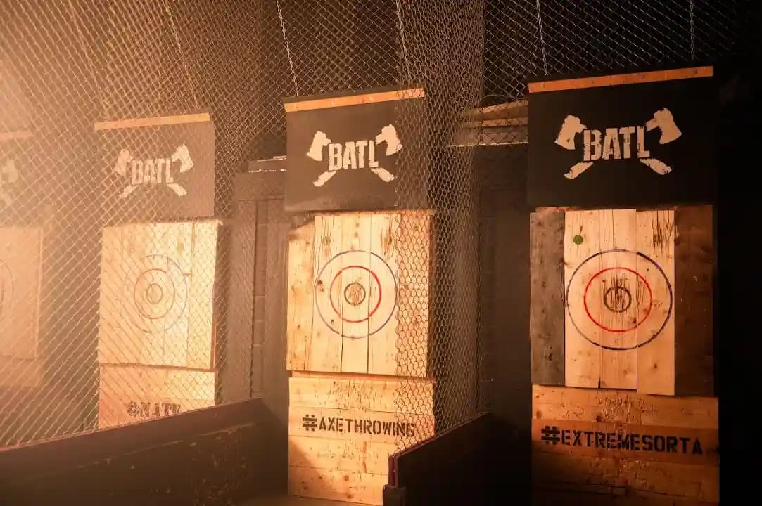 axe throwing experience at BATL Grounds | London located in Toronto