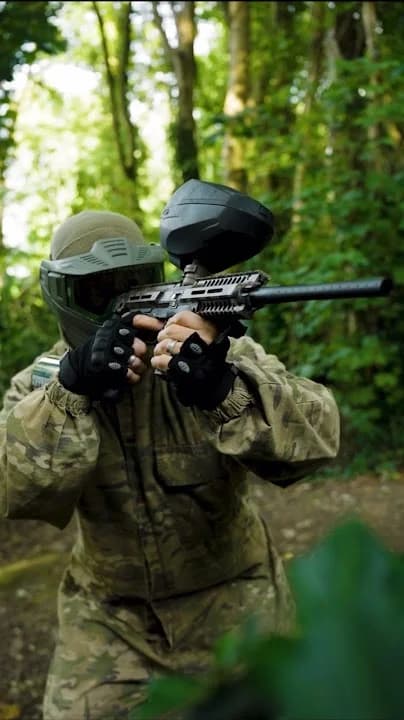 Interior view of GO Action Forest - Paintballing / Laser Tag / Zorbing paintball facility in London