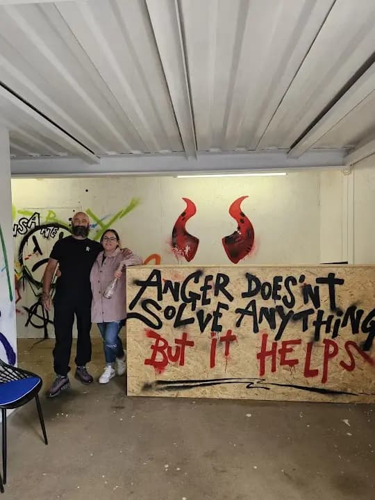 Interior view of Anger Issues Rage Rooms Ltd rage rooms facility in Liverpool