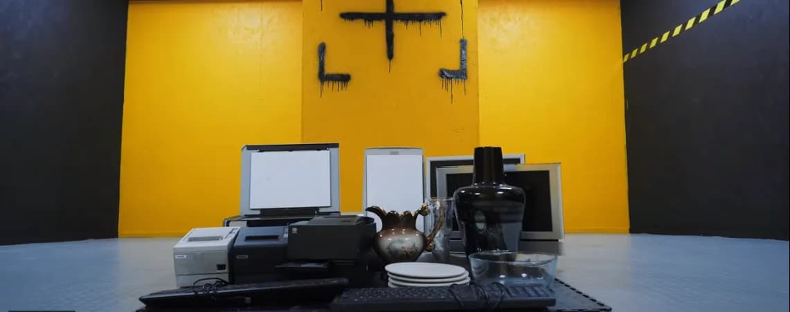 Interior view of Destroy'd Rage Rooms rage rooms facility in London
