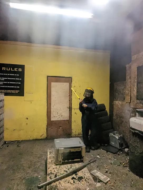rage rooms experience at Destroy'd Rage Rooms located in London