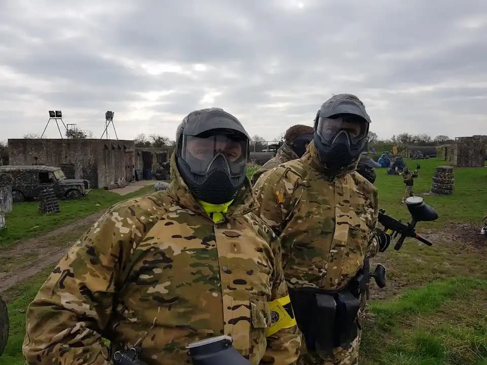Interior view of Outpost Paintball paintball facility in Manchester