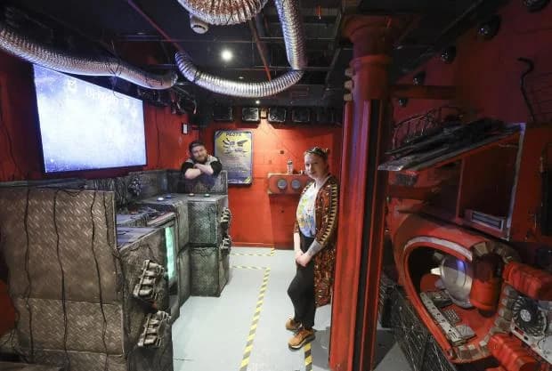 Interior view of Nomad Escape escape rooms facility in Glasgow