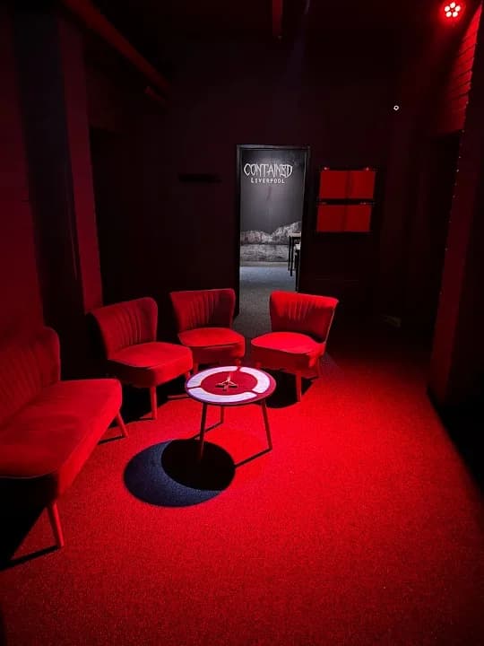 Interior view of Contained Liverpool Escape Rooms & Scare Maze escape rooms facility in Liverpool