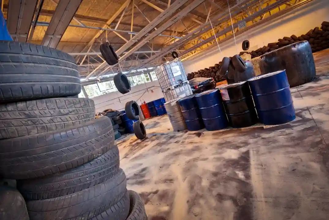 Interior view of Ultimate Indoor Paintball Liverpool paintball facility in Liverpool