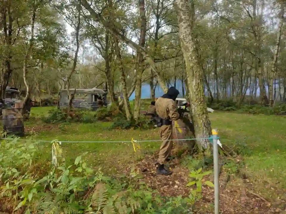 Interior view of Combat Paintball paintball facility in Birmingham