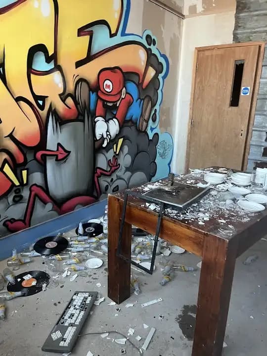 Interior view of Go Rage - Birmingham Rage Room rage rooms facility in Birmingham