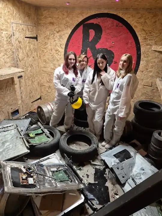 Interior view of Rage Rooms Leamington Spa rage rooms facility in Birmingham