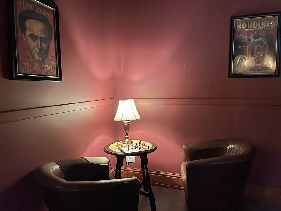 Interior view of Houdini's Escape Room Experience - Birmingham escape rooms facility in Birmingham