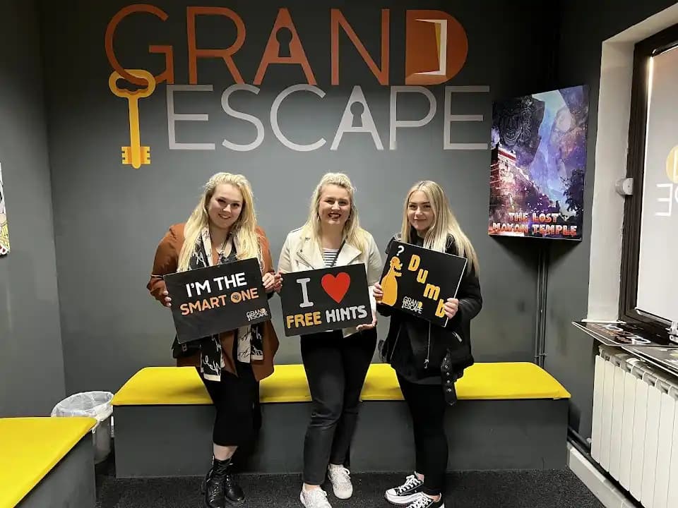 Interior view of Grand Escape escape rooms facility in Birmingham