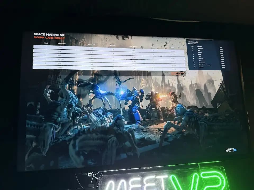 Interior view of meetspaceVR (ft Zero Latency) vr games facility in Manchester