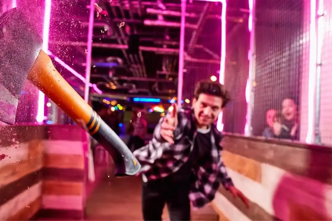 Boom Battle Bar Birmingham Broad Street - Popular axe throwing destination in Birmingham