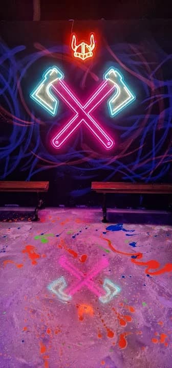 Interior view of Axeperience Axe Throwing axe throwing facility in Birmingham