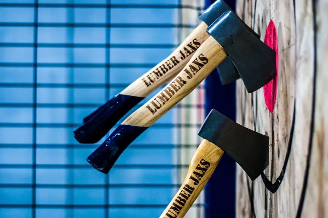 axe throwing experience at Lumberjaxs Urban Axe Throwing located in Birmingham