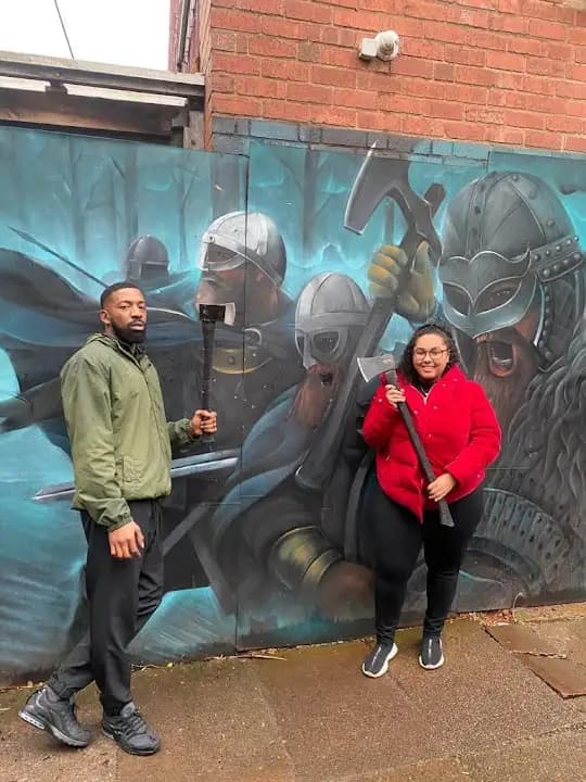 axe throwing experience at Primal Mastery located in Birmingham
