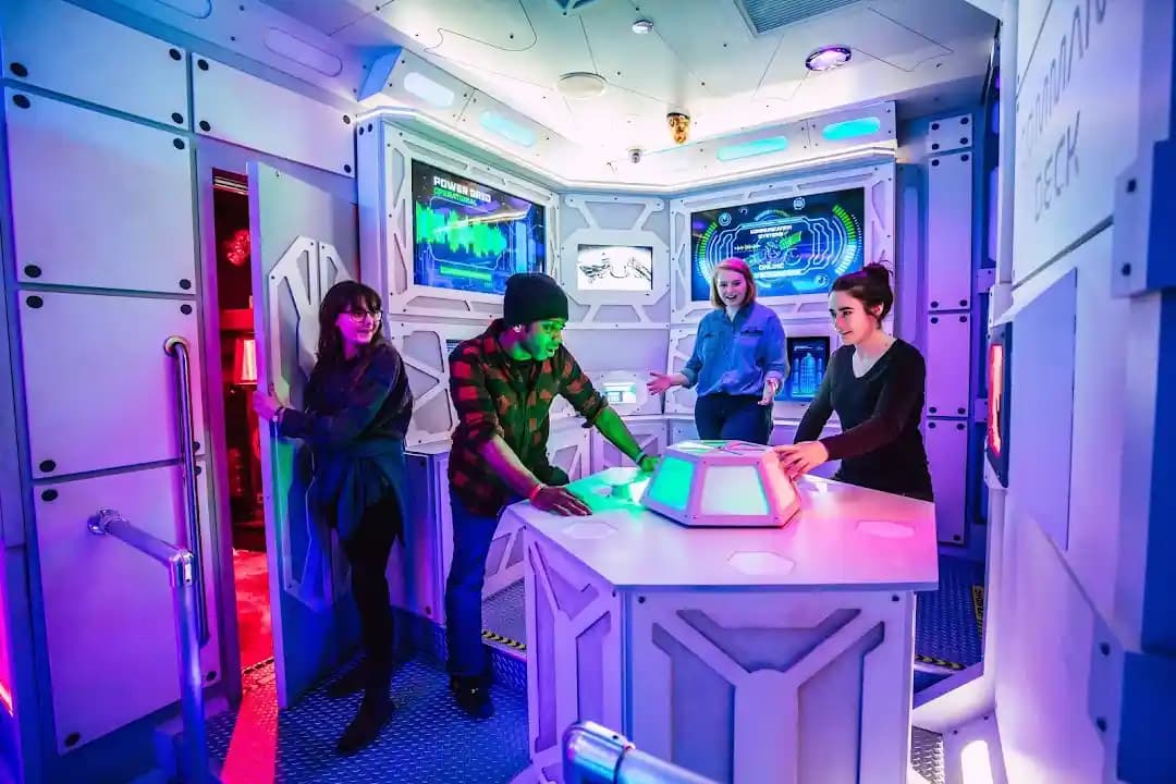 Interior view of The Escape Game Chicago escape rooms facility in Chicago