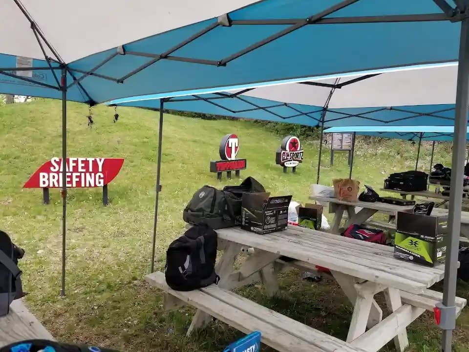 Interior view of Legacy Adventure Park paintball facility in Chicago