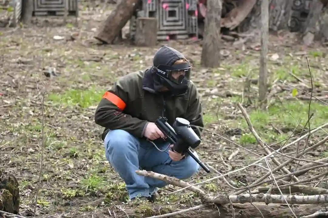 Interior view of Fox Paintball Field and Store paintball facility in Chicago