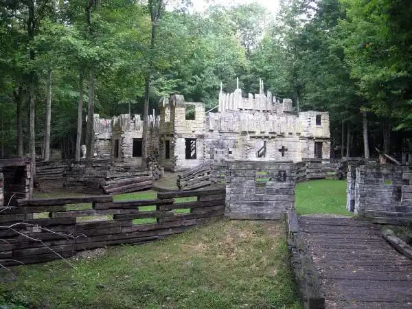 Interior view of Sherwood Forest Paintball paintball facility in Chicago