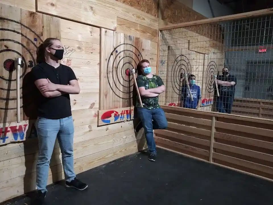axe throwing experience at Viking Axe Throwing located in Dallas