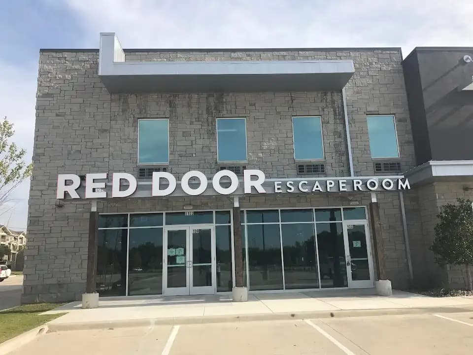 Interior view of Red Door Escape Room escape rooms facility in Dallas